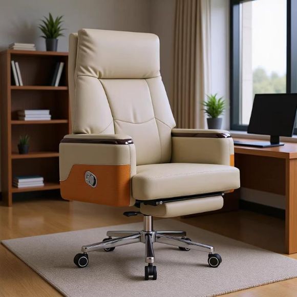 Ghế giám đốc cao cấp ngả lưng có gác chân bọc da công nghiệp: SG - 3803 - $hienthicat